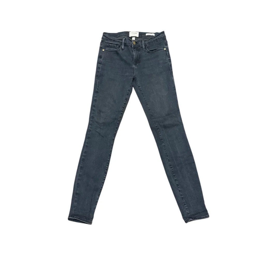 Frame Denim Women’s Le Skinny de Jeanne Jeans Size 26 Faded Black - Picture 8 of 9